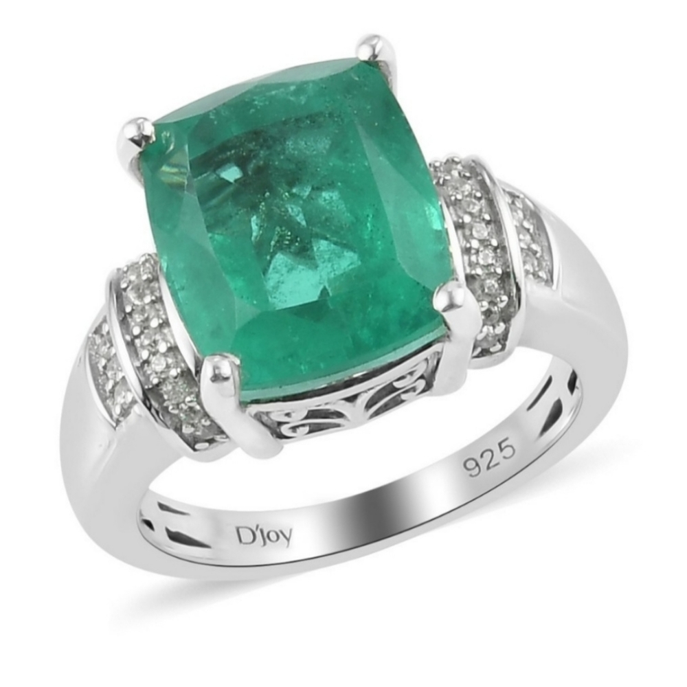 Genuine Emerald Quartz Ring